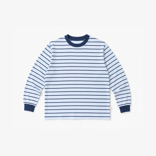 Blue Stripe Knit Sweater1