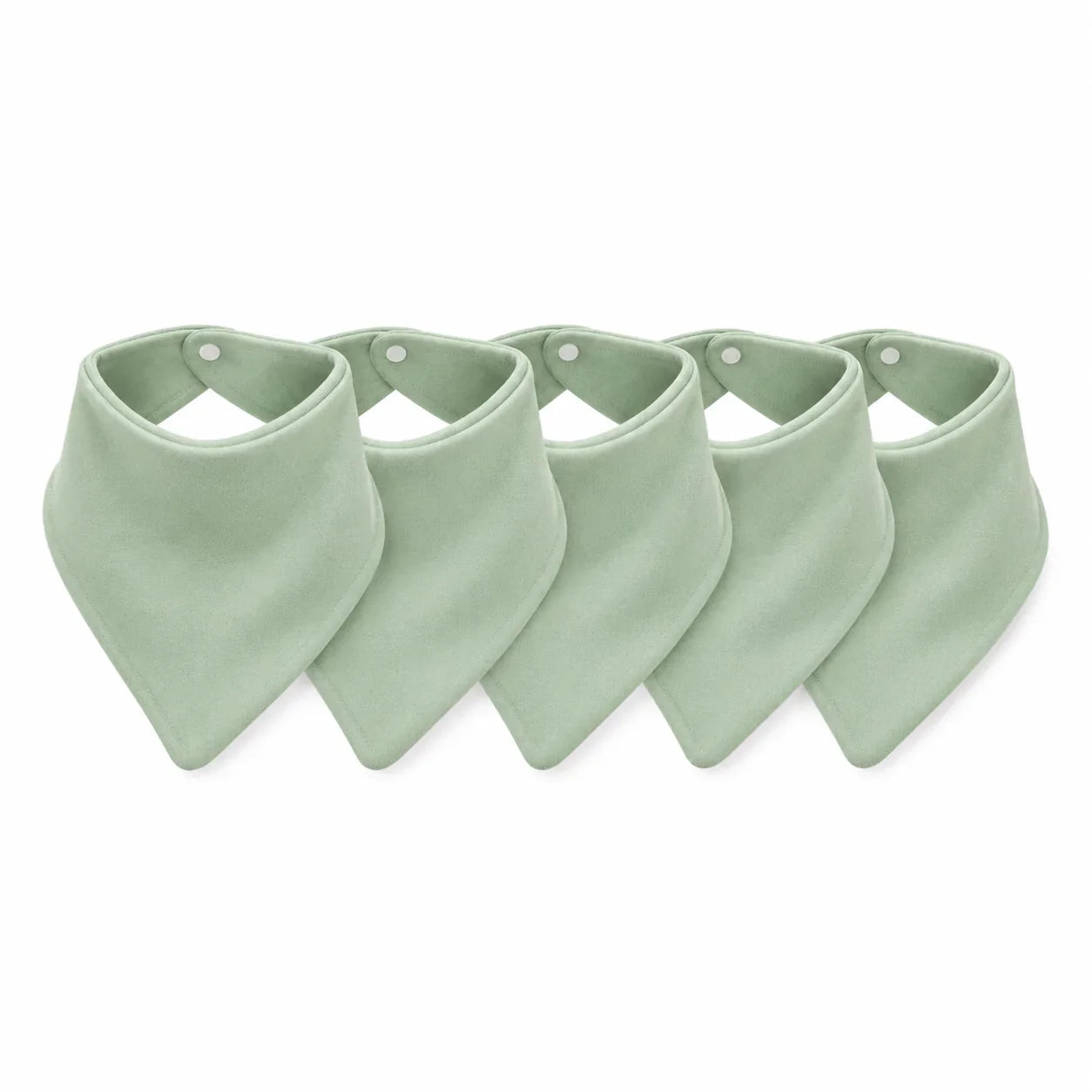 Bandana Bib- Sage 5 Pack