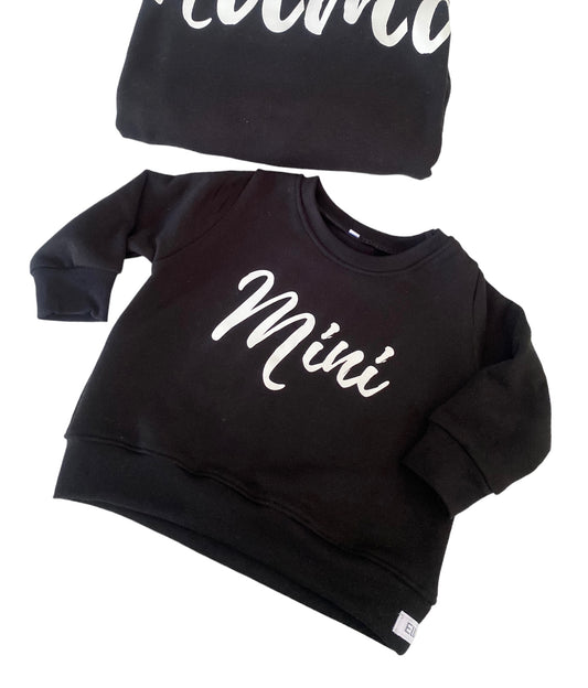Mama & Mini Sweater set B&W
