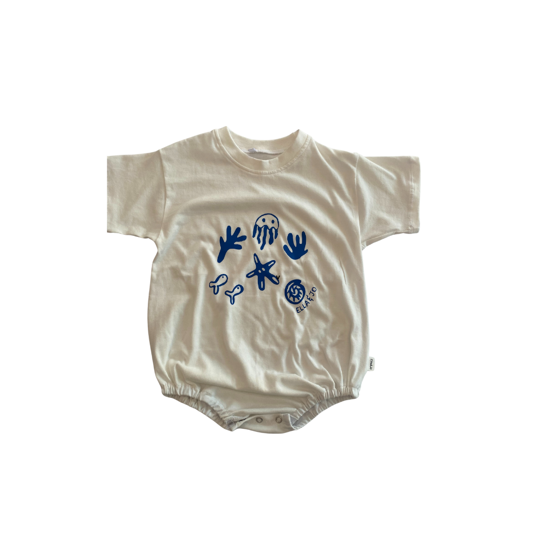 Tshirt Romper - Into the Ocean
