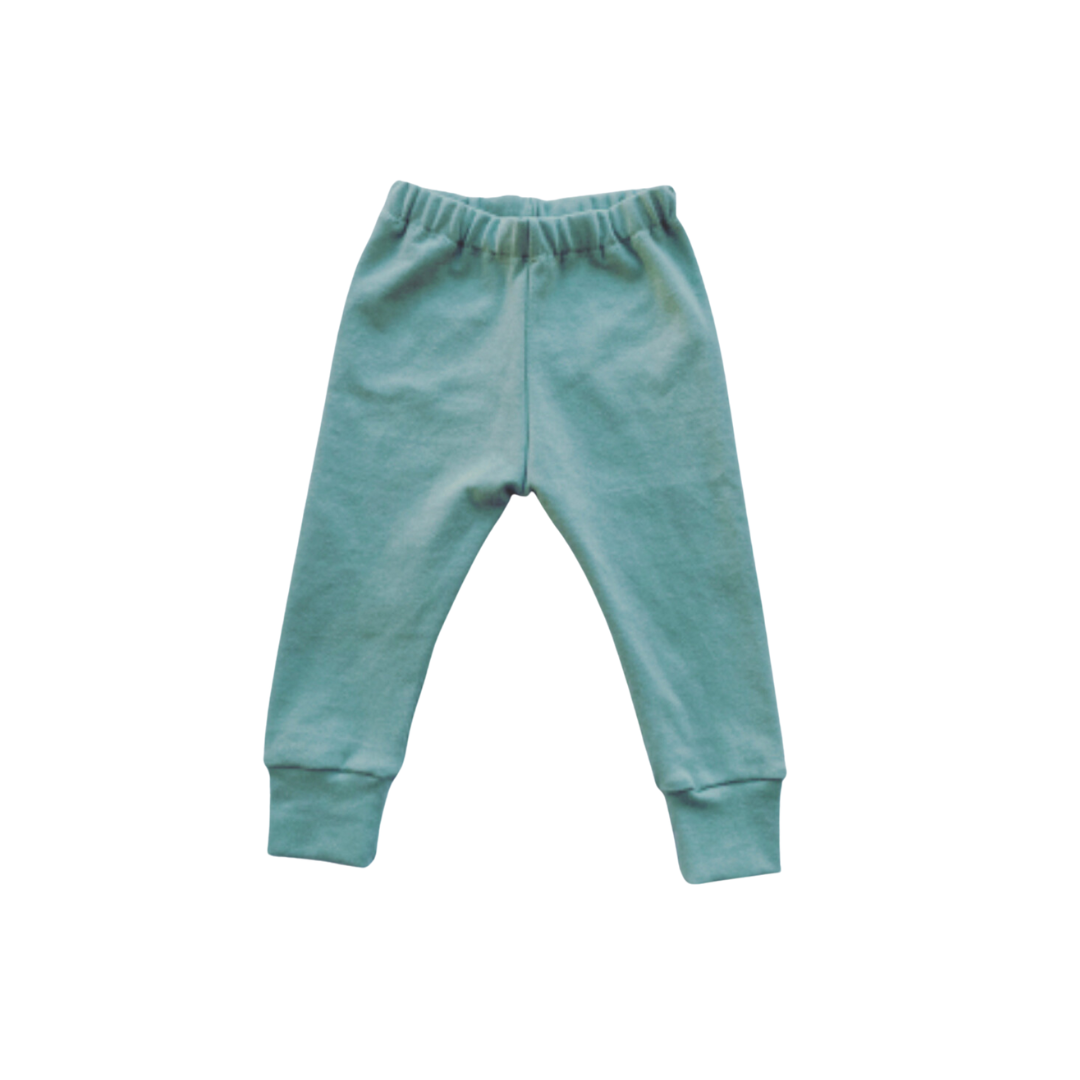 Leggings Rib - Sage - Elastic Waist
