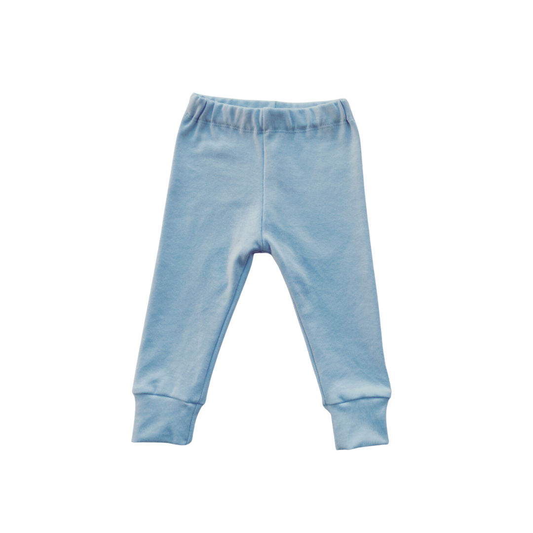 Leggings Rib - Sky Blue - Elastic Waist