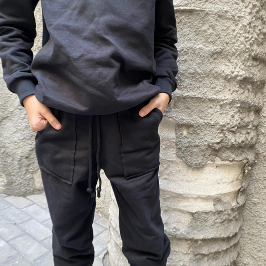 Square Pocket - Tracksuit - Black