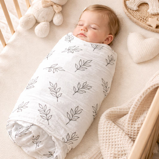 Swaddle Blanket Olive Print