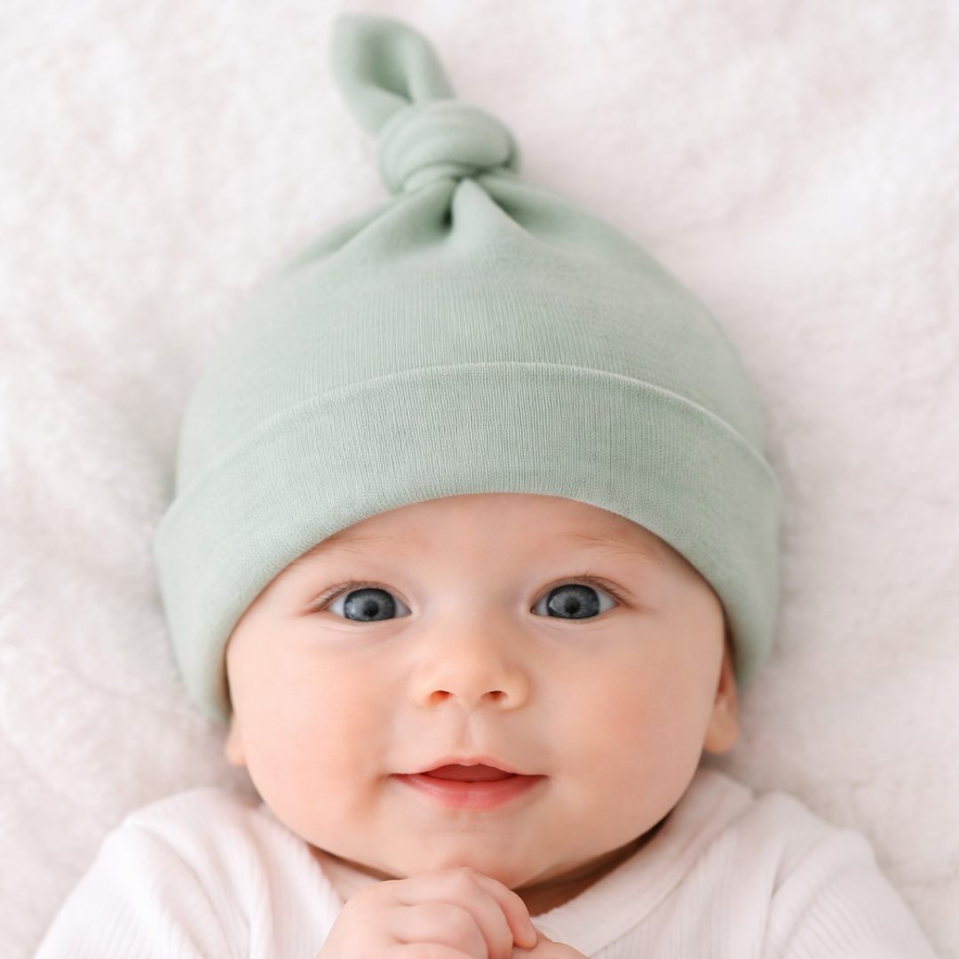 Single Knot Beanie - Sage 5pack