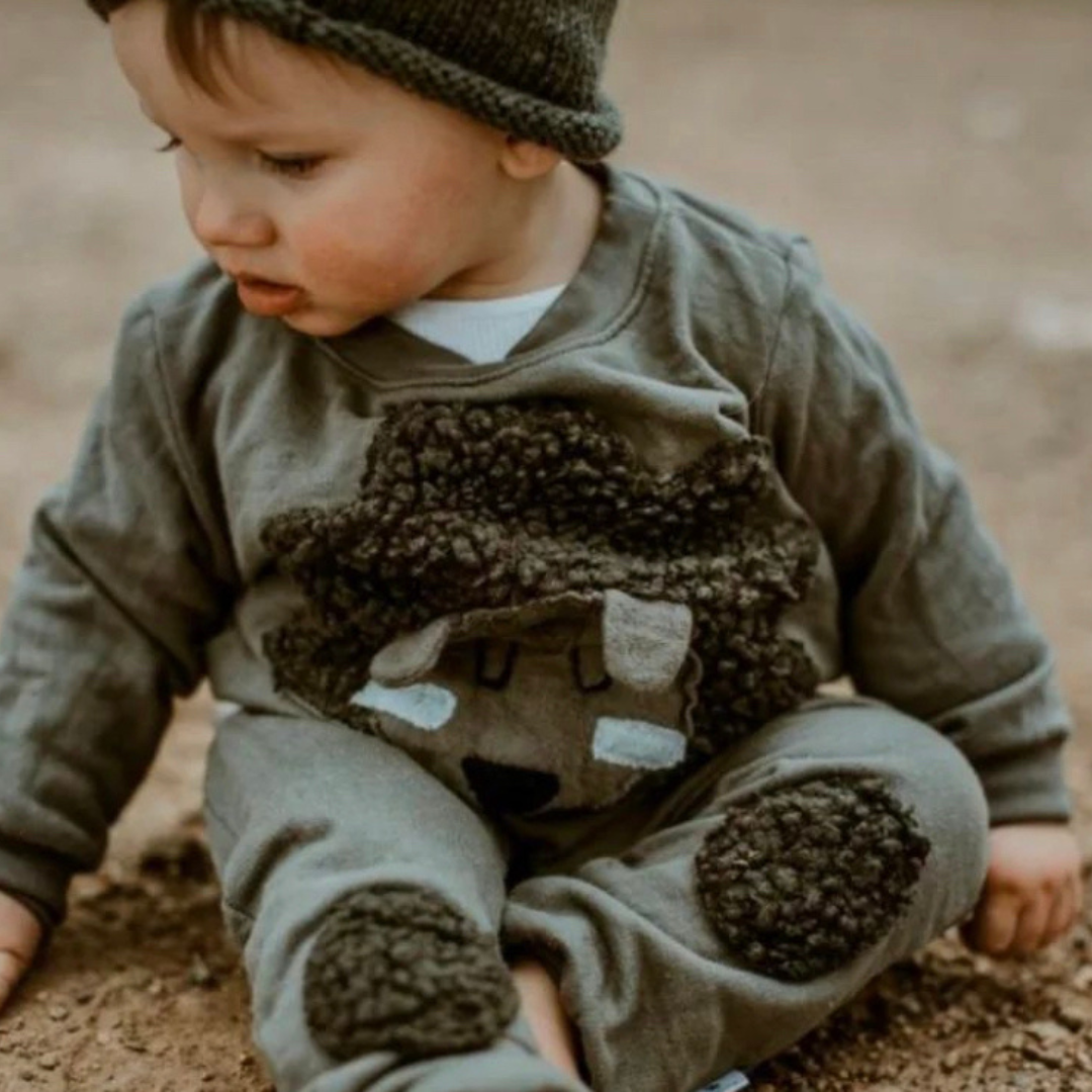 Hedgehog Tracksuit with Knitted Beanie - Ella and Jo