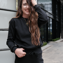 Load image into Gallery viewer, Rib Lounge Set Black - Adults