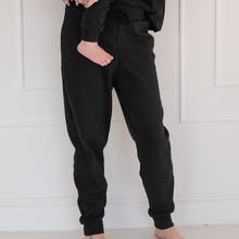 Load image into Gallery viewer, Rib Lounge Set Black - Adults