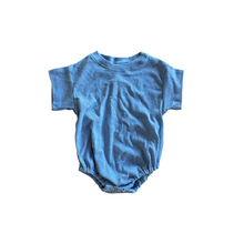 Load image into Gallery viewer, T-Shirt Romper - Blue Melange