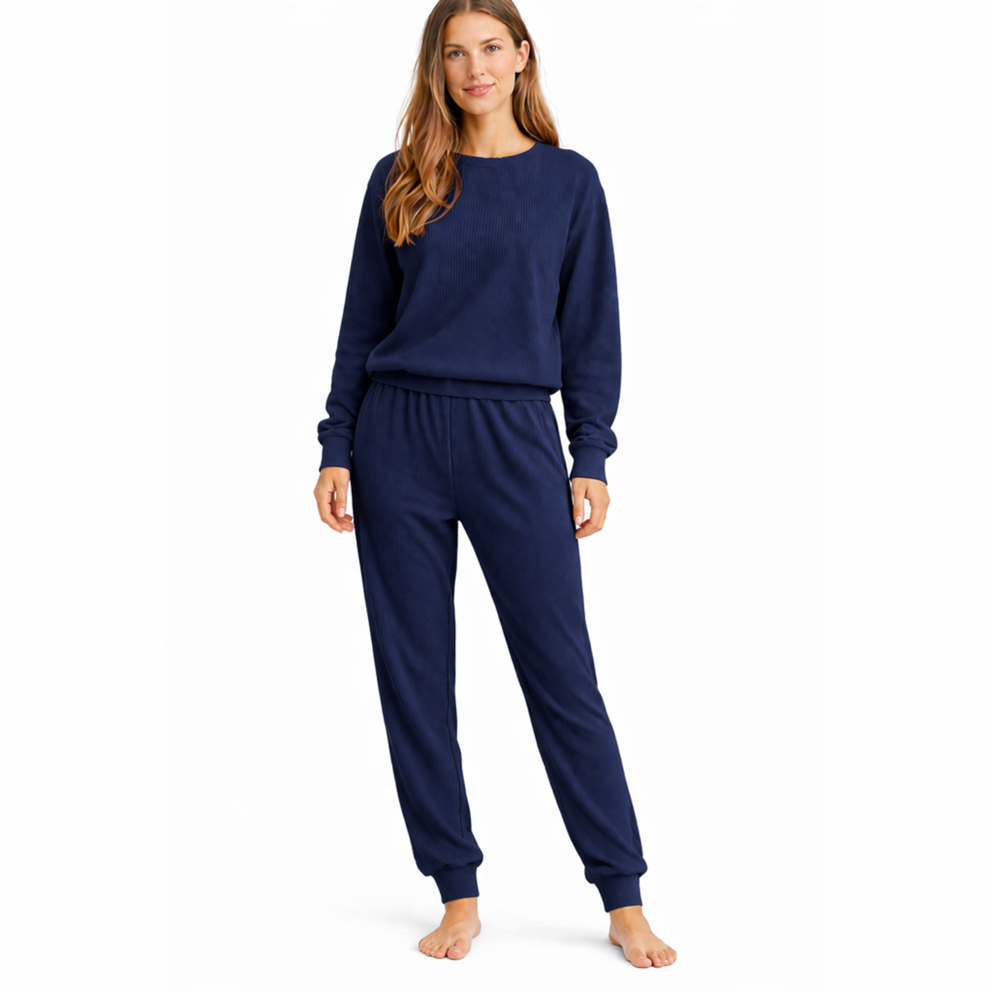 Rib Lounge Navy Blue