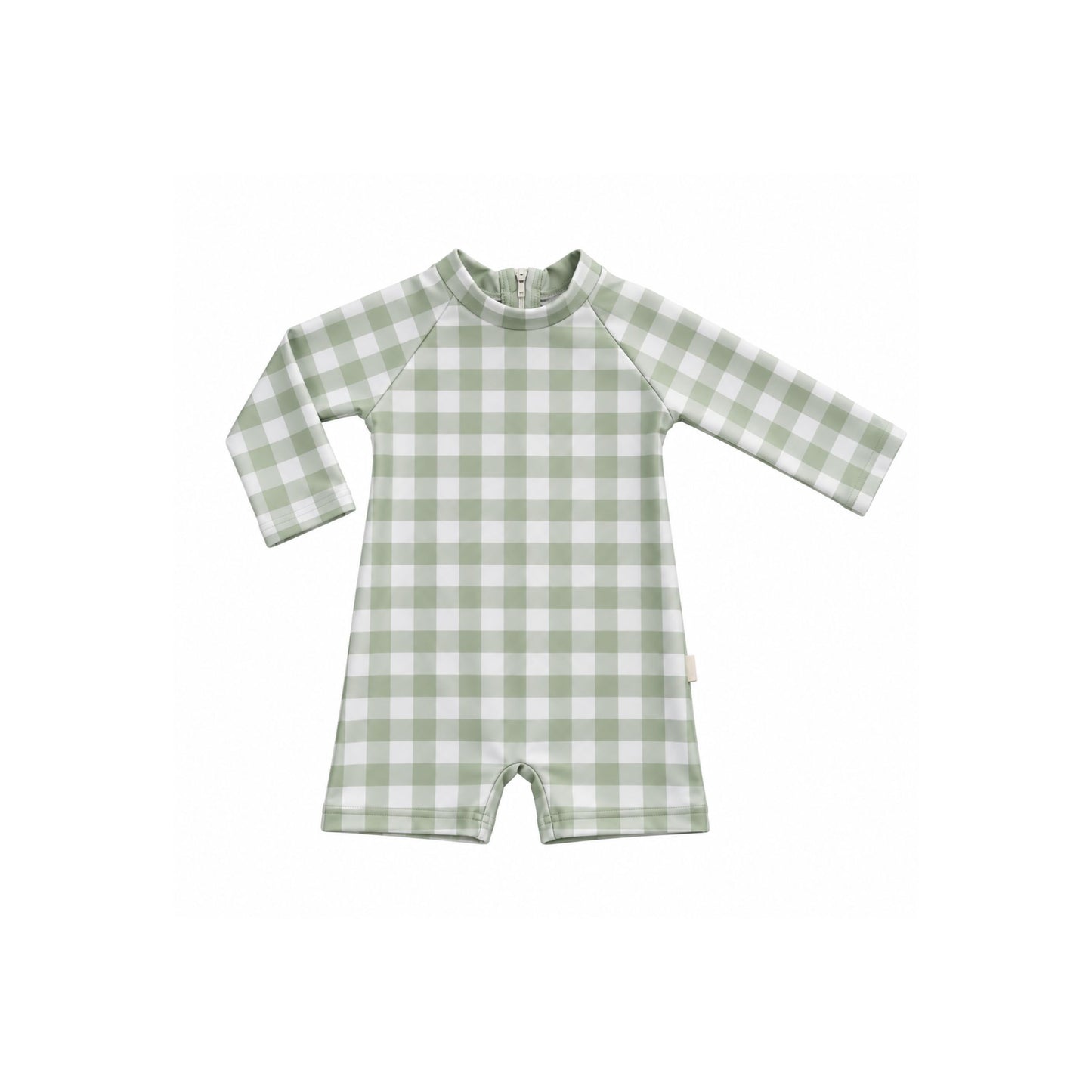 Sage Gingham Swimsuit Unisex