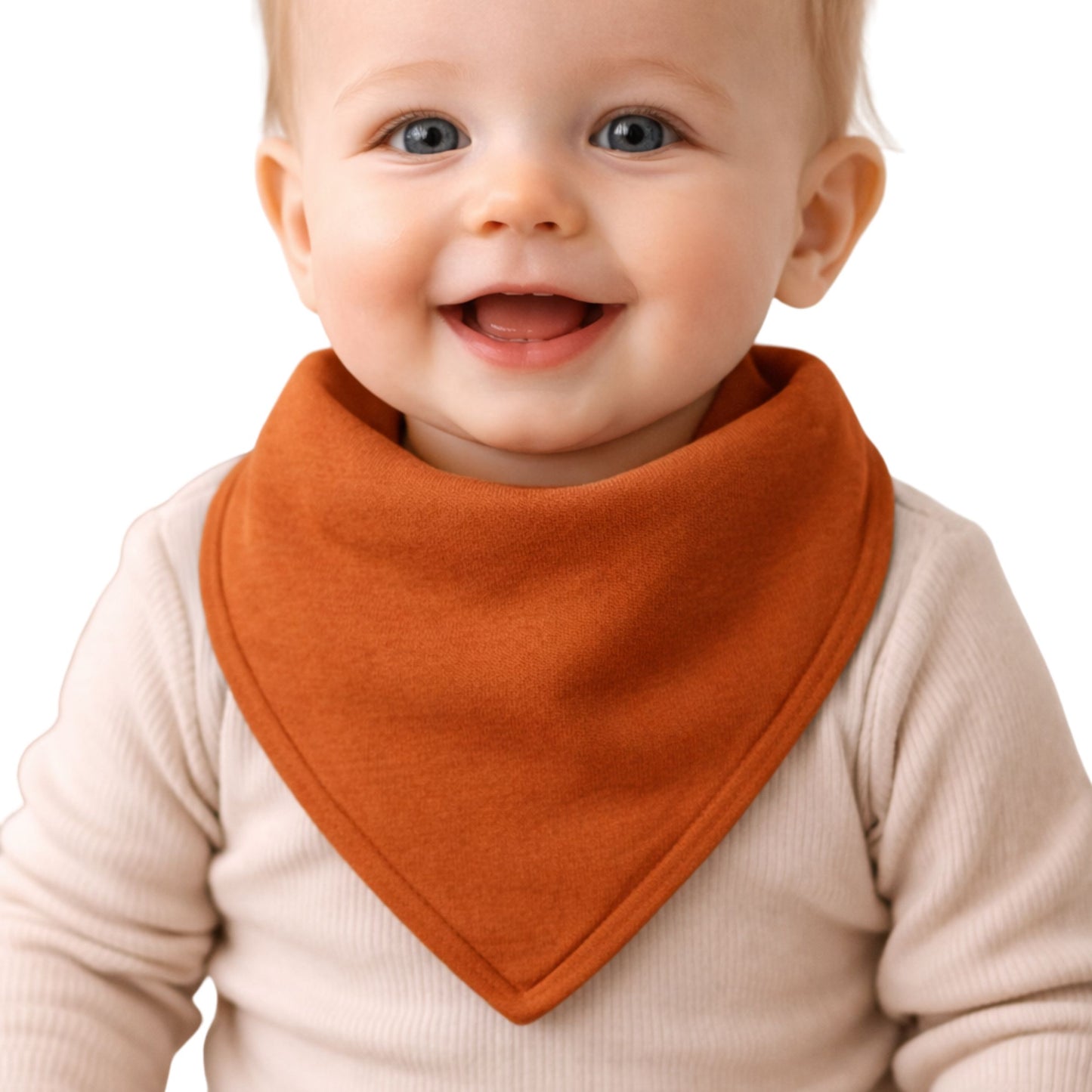 Bandana Bib 5pack- rust/smudge