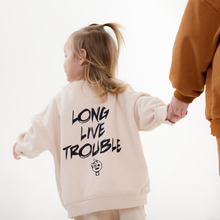 Load image into Gallery viewer, Tracksuit set - Long Live Trouble Beige