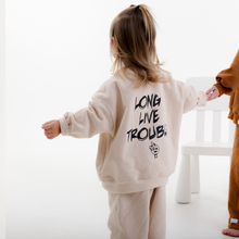 Load image into Gallery viewer, Tracksuit set - Long Live Trouble Beige