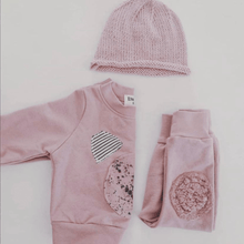 Load image into Gallery viewer, Bear Tracksuit with Knitted Beanie - Ella and Jo
