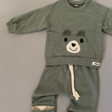 Load image into Gallery viewer, Khaki Bear Tracksuit - Ella and Jo