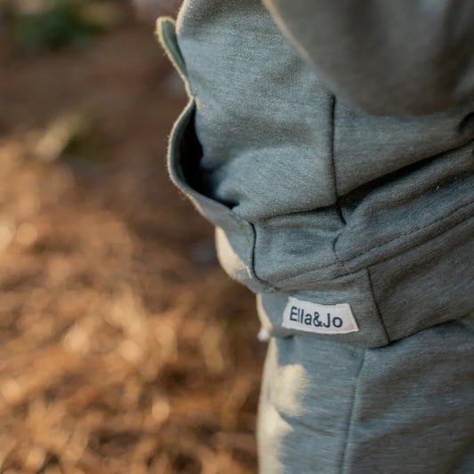 Khaki Bear Tracksuit - Ella and Jo
