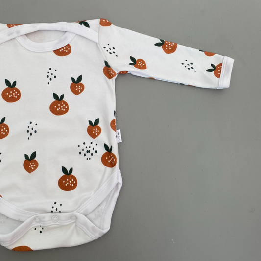 Apricot onesie - Long Sleeve - Ella and Jo