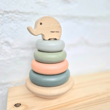 Load image into Gallery viewer, Elephant Balancing Rocking Ring Stacker
