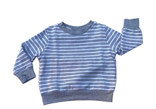 Sweater - Stripe Grey