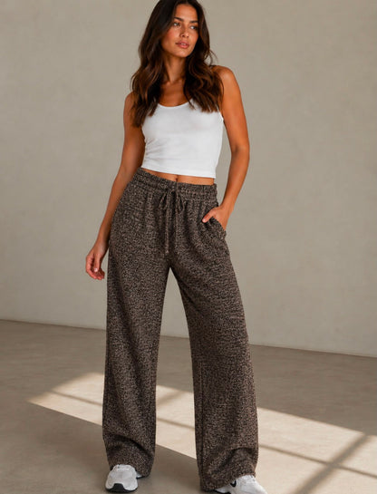 Knit pants - Brown Spec