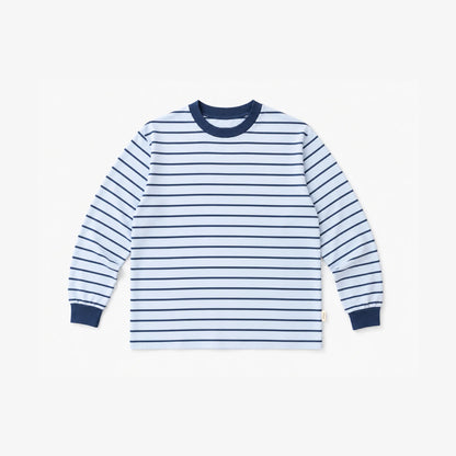 Blue Stripe Knit Sweater1