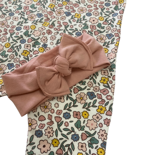 Pretty in Flowers Romper + Headband