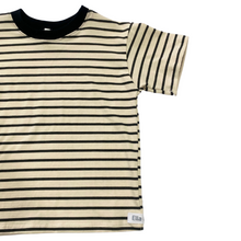 Load image into Gallery viewer, T-Shirt - Cream&amp;Black Stripe
