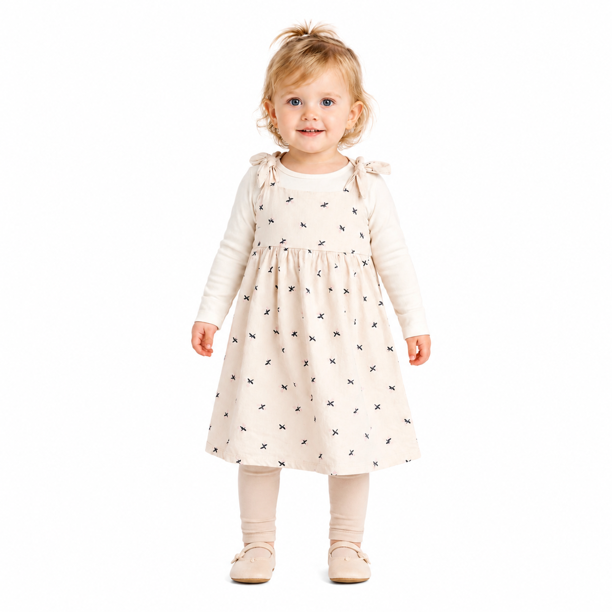 Dungaree Dress - Floral