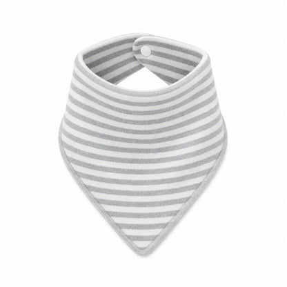 Bandana Bib- Stripe grey 5Pack