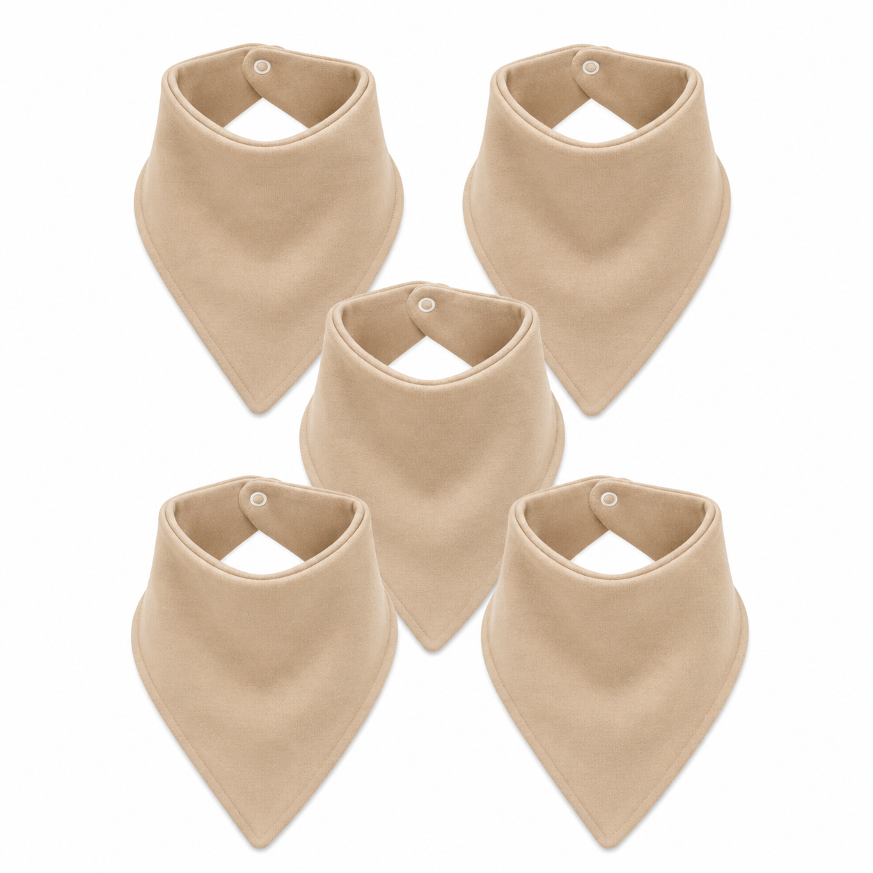 Bandana Bib- Stone 5Pack