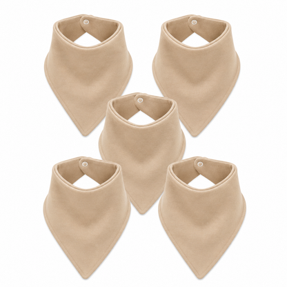 Bandana Bib- Stone 5Pack