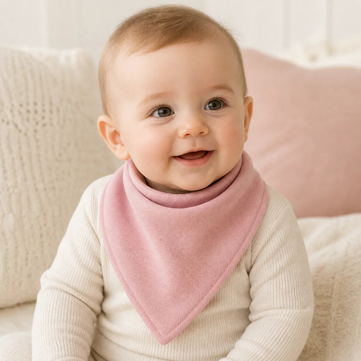 Bandana Bib- Dusty pinik 5Pack