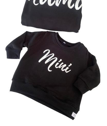 Mama & Mini Sweater set B&W