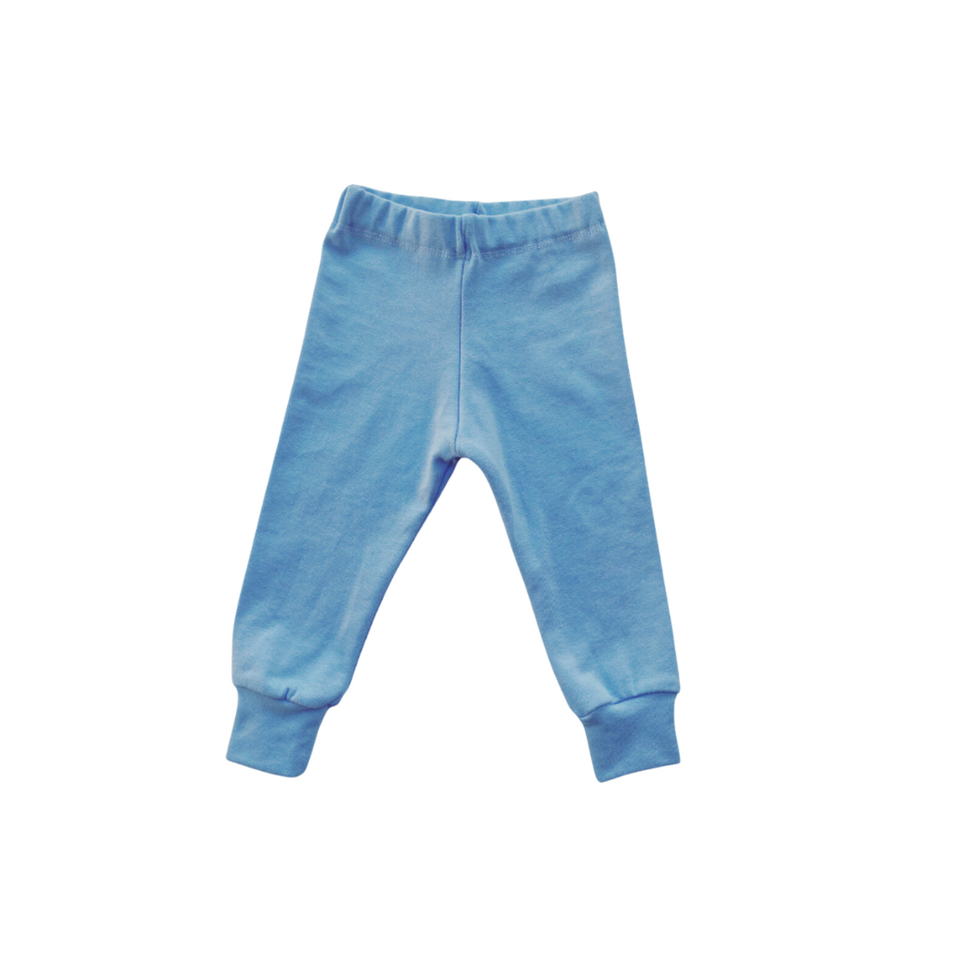 Leggings Rib - Blue - Elastic Waist