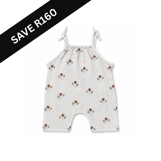 Kylie Romper - Autumn Flowers