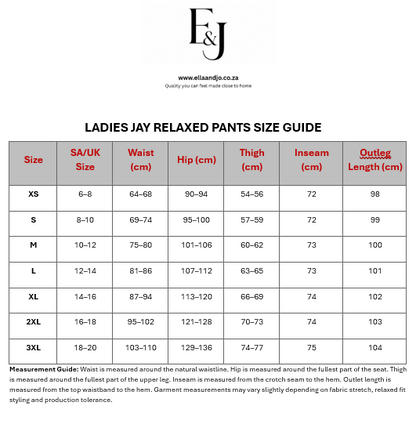 Ladies Jay Relaxed Pants