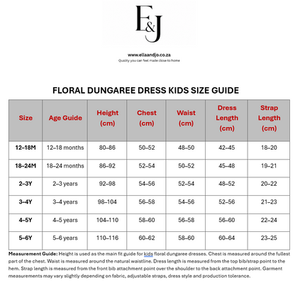 Floral Dungaree Dress