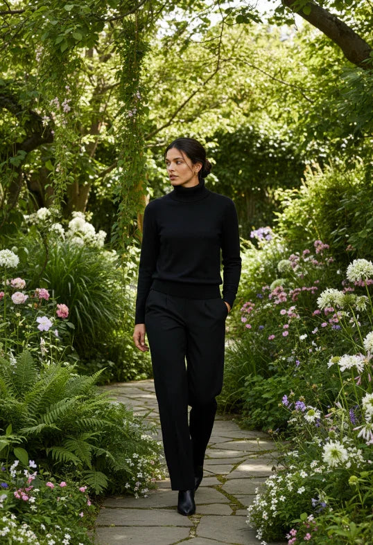 Black Knit Jersey