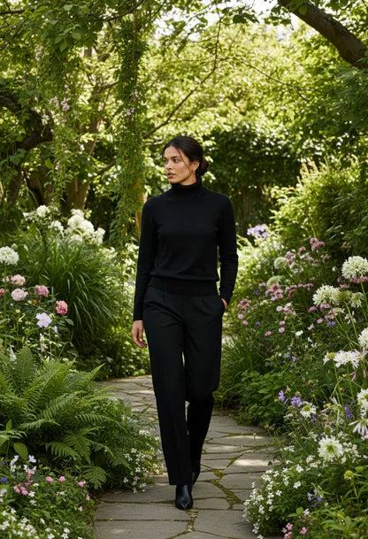 Black Knit Jersey