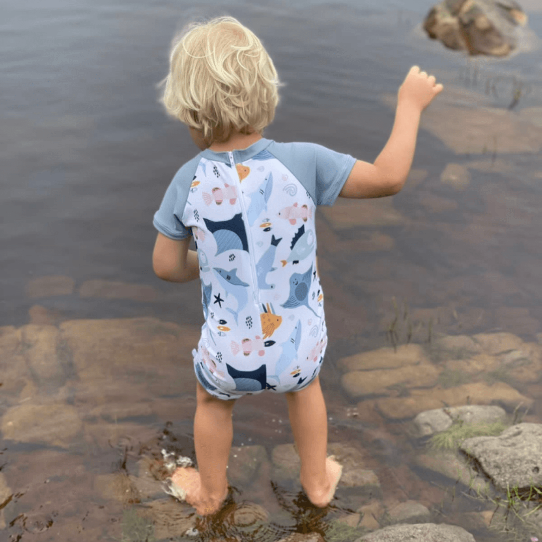 Swimsuit - Sea Animals - Long Sleeve
