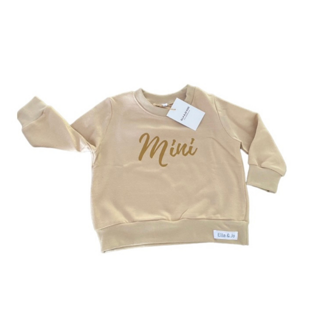 Mini Sweater - Stone - Ella and Jo