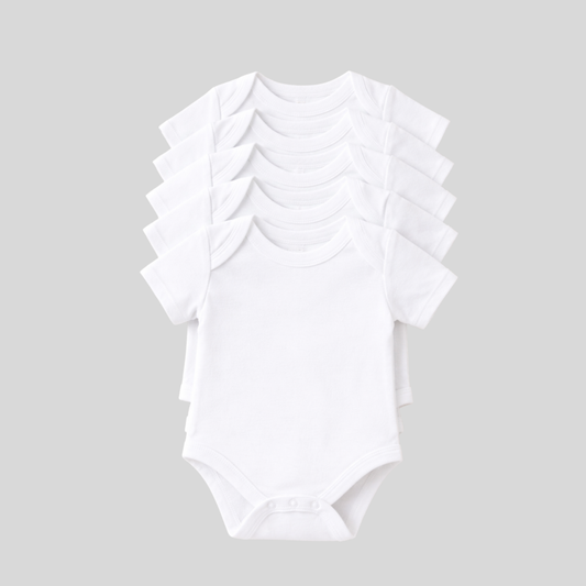 Onesie's - 5 pack White Short Sleeve