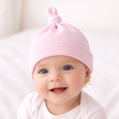 Single Knot Beanie -Pale Pink 5pack