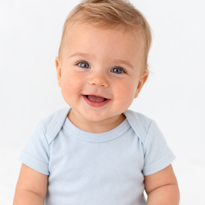 Onesie's - 5 pack Pale Blue Short Sleeve