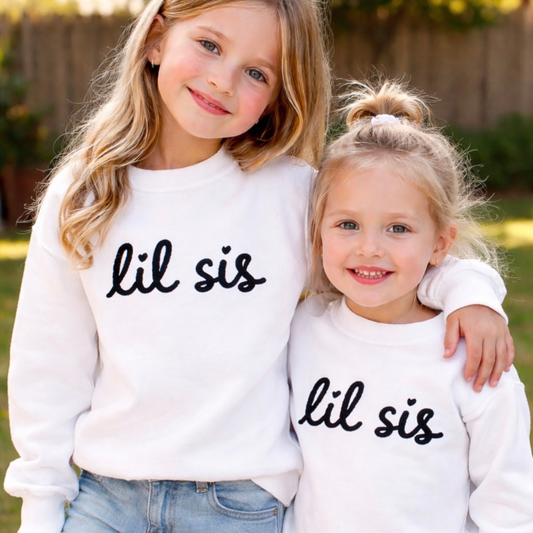 Little Sis & Big Sis Set - Embroidery