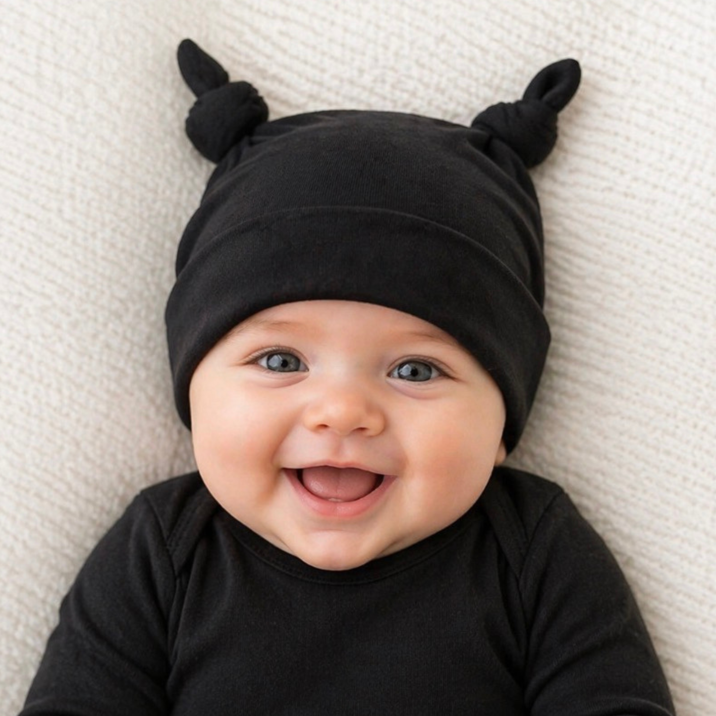 Double Knot Beanie - Black