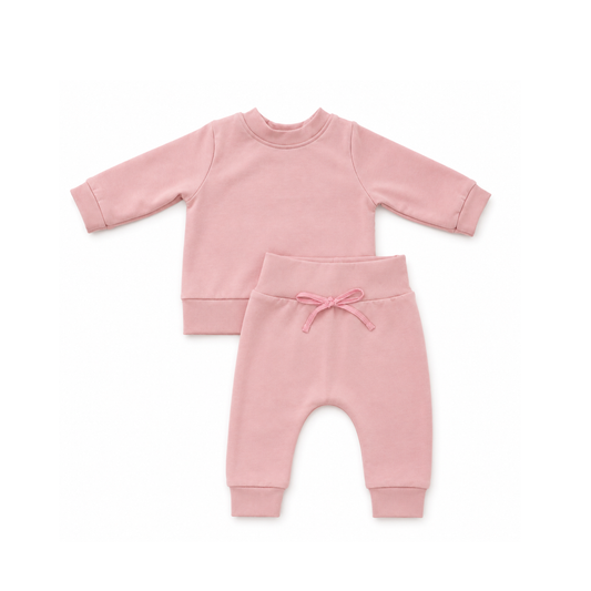 Penelope Plain Tracksuit - Dusty Pink