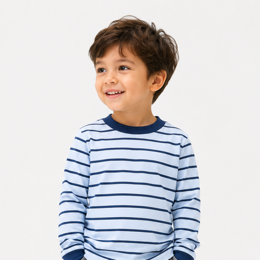 Stripe Blue Sweater - Boys