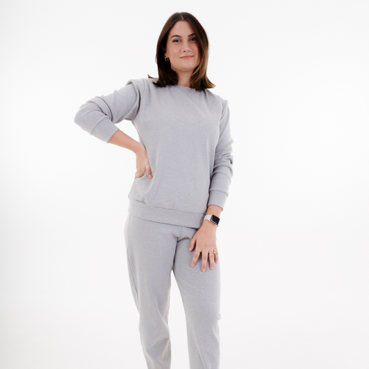 Rib Lounge Grey Melange (Adults)